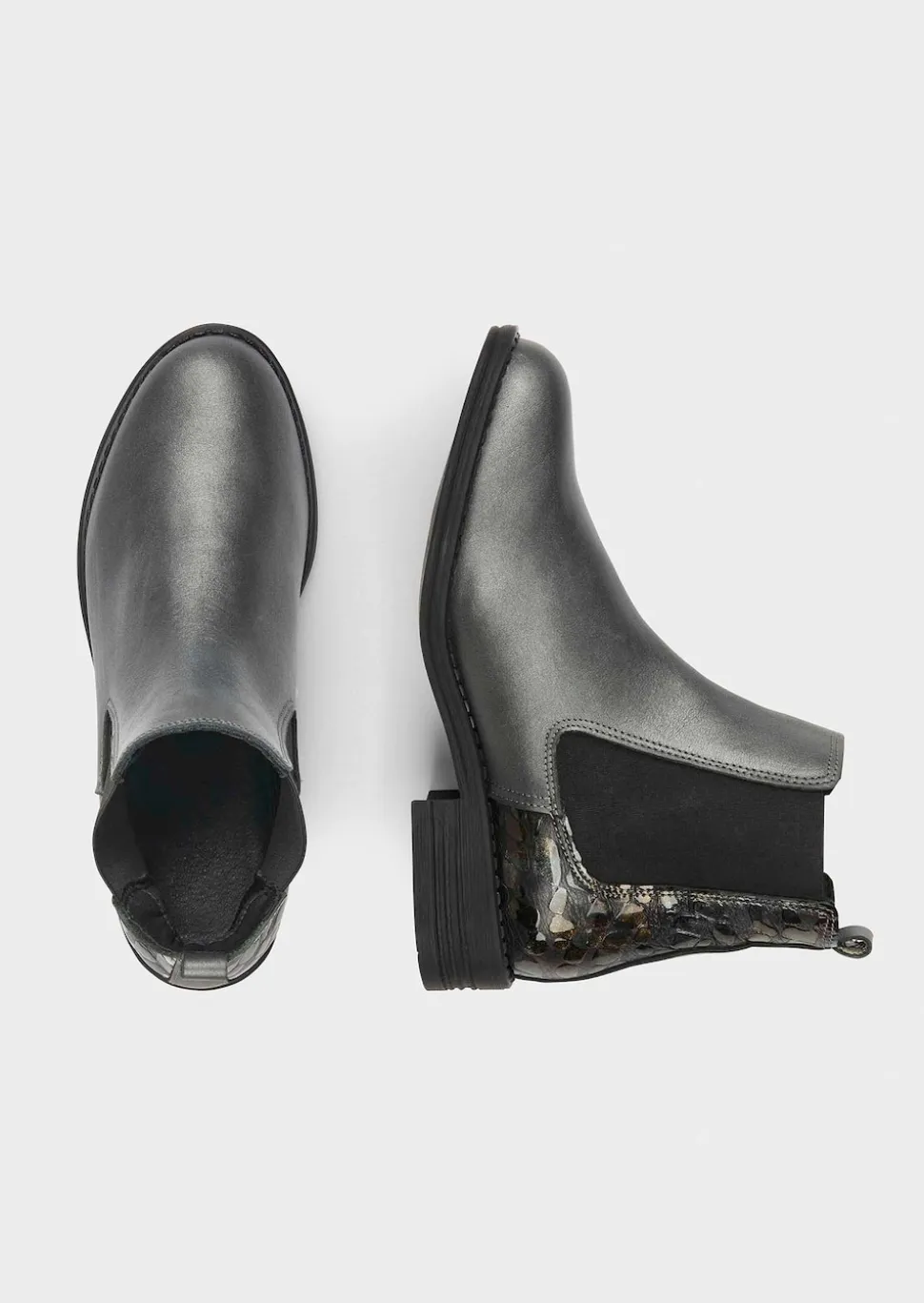 Chelsea Boots mit Animal-Prägung