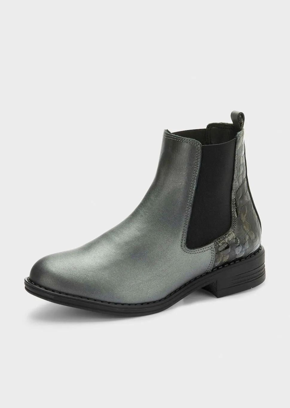 Chelsea Boots mit Animal-Prägung