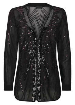 Chiffon-Jäckchen mit Pailletten