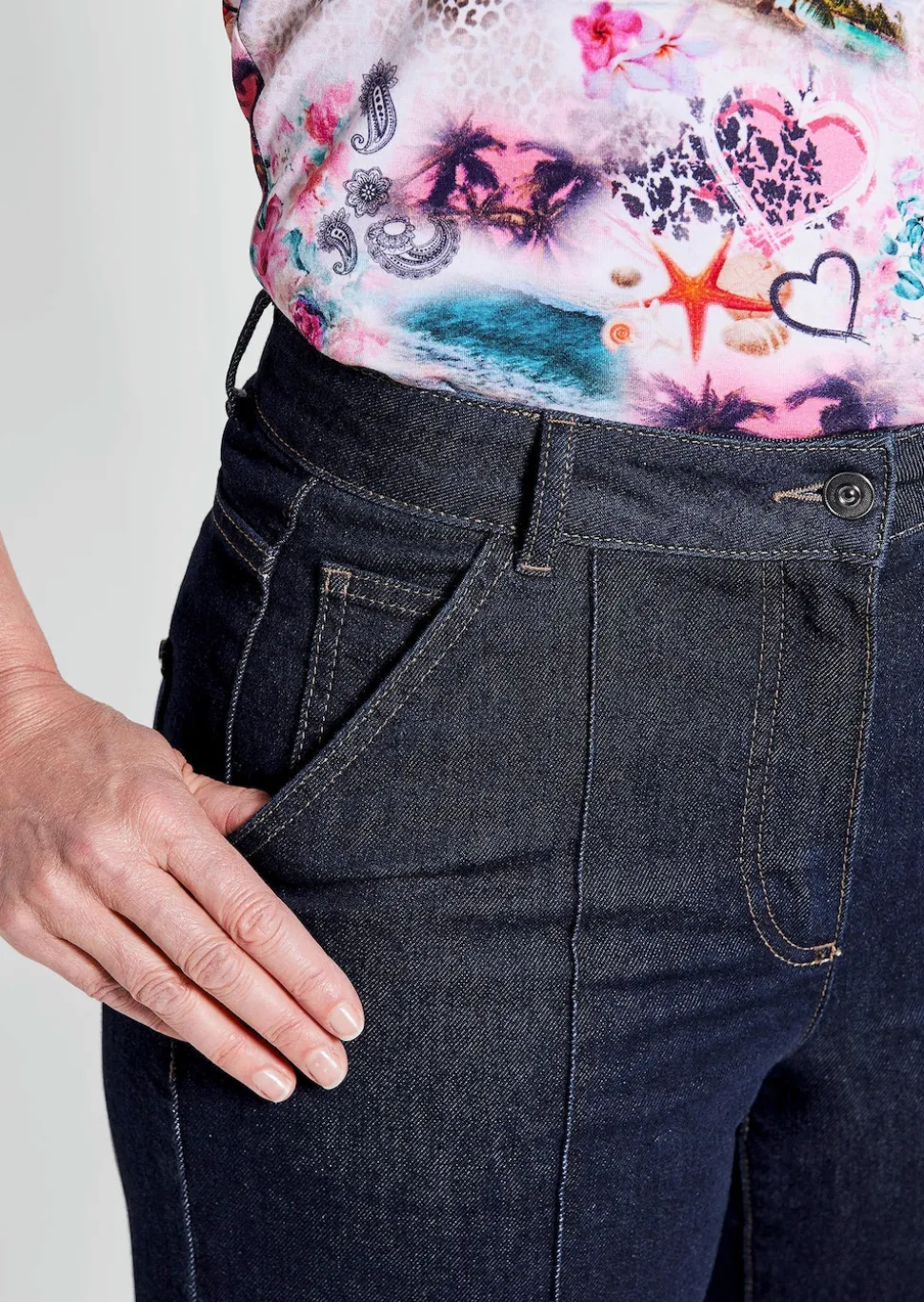 Culotte-Jeans VERA mit Formbund
