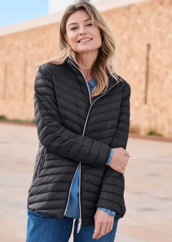 Daunenjacke mit femininer Steppung