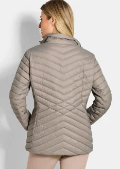 Daunenjacke mit femininer Steppung