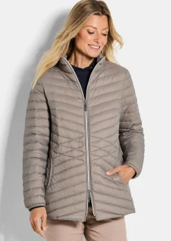 Daunenjacke mit femininer Steppung