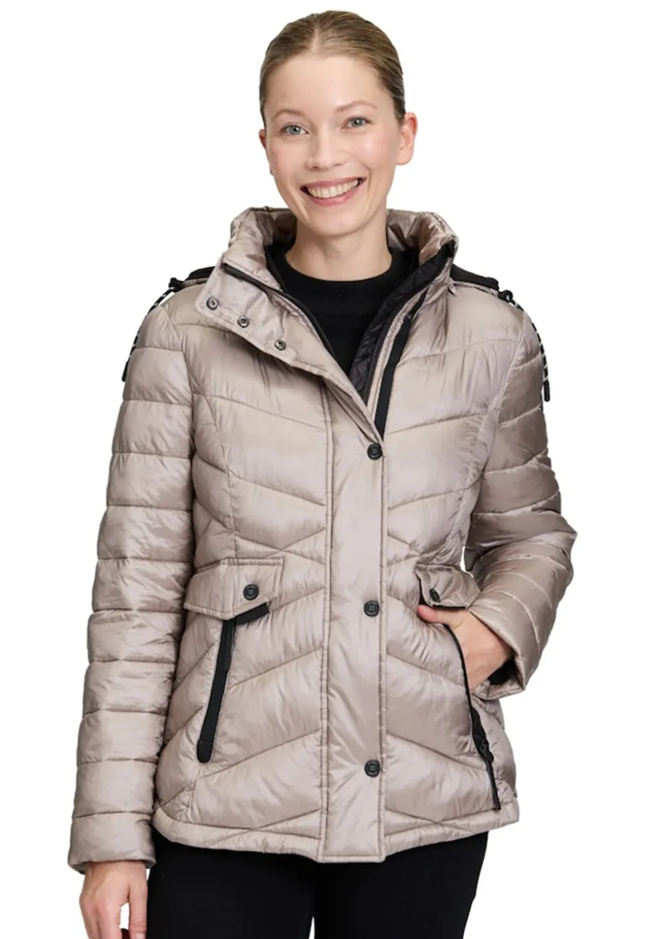 Dick wattierte Steppjacke aus Kunstdaune