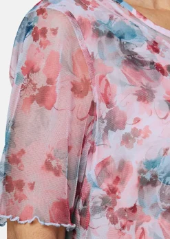 Druckbluse aus herrlich weichem Mesh