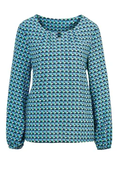 Druckbluse aus reiner Viskose