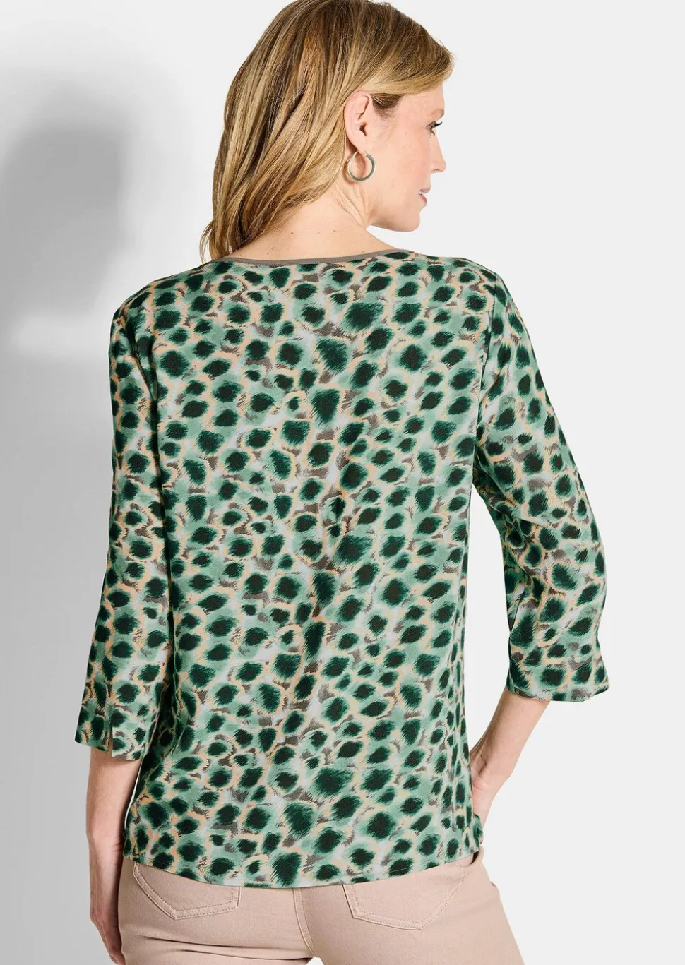 Druckbluse aus reiner Viskose