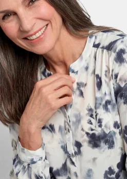 Druckbluse im Unikat-Print