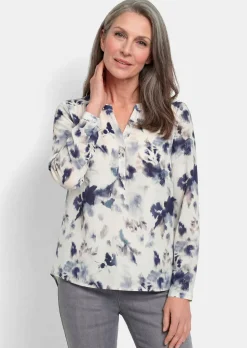 Druckbluse im Unikat-Print