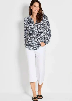 Druckbluse im Unikat-Print