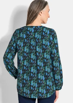 Druckbluse im Unikat-Print