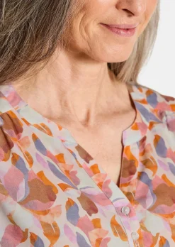 Druckbluse im Unikat-Print