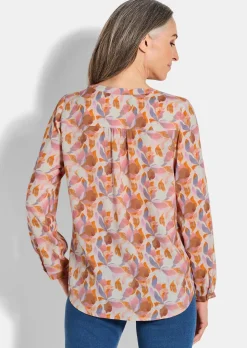 Druckbluse im Unikat-Print