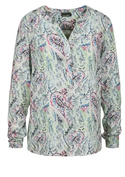 Druckbluse im Unikat-Print