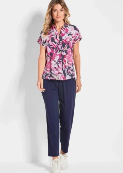 Druckbluse mit Blütenmuster