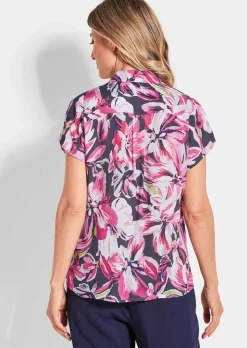 Druckbluse mit Blütenmuster