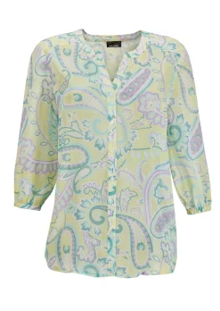 Druckbluse mit Paisley-Muster