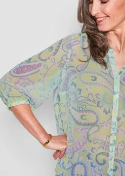 Druckbluse mit Paisley-Muster
