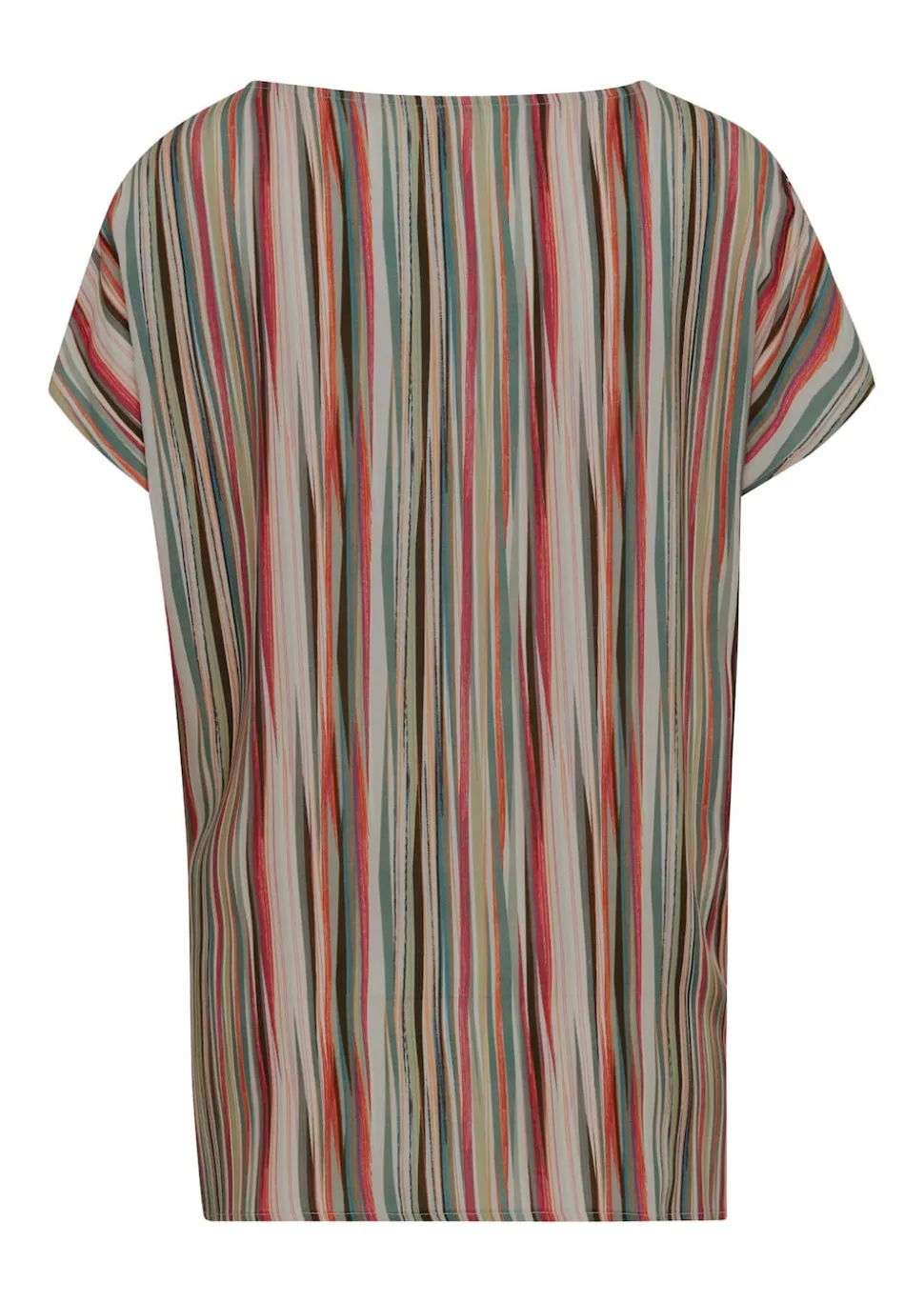 Druckbluse mit Streifendruck