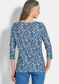 Druckshirt aus flauschigem Jersey
