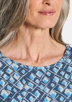 Druckshirt aus flauschigem Jersey