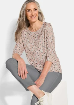 Druckshirt aus flauschigem Jersey
