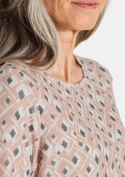 Druckshirt aus flauschigem Jersey