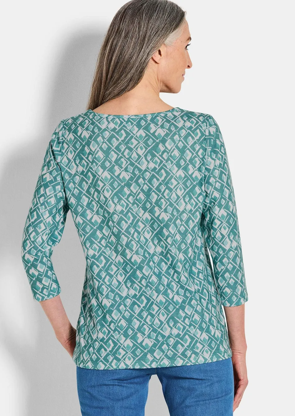 Druckshirt aus flauschigem Jersey