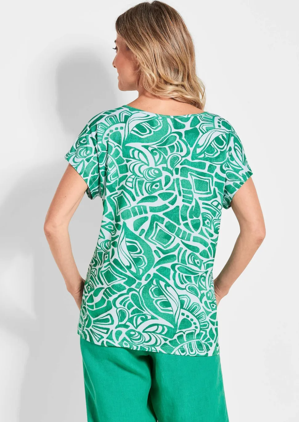 Druckshirt aus Viskose-Jersey