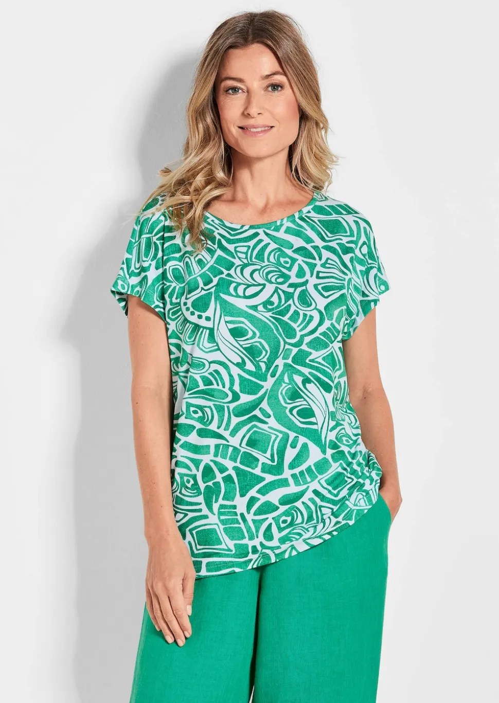 Druckshirt aus Viskose-Jersey