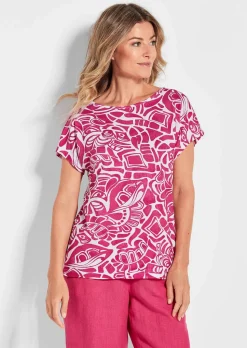 Druckshirt aus Viskose-Jersey