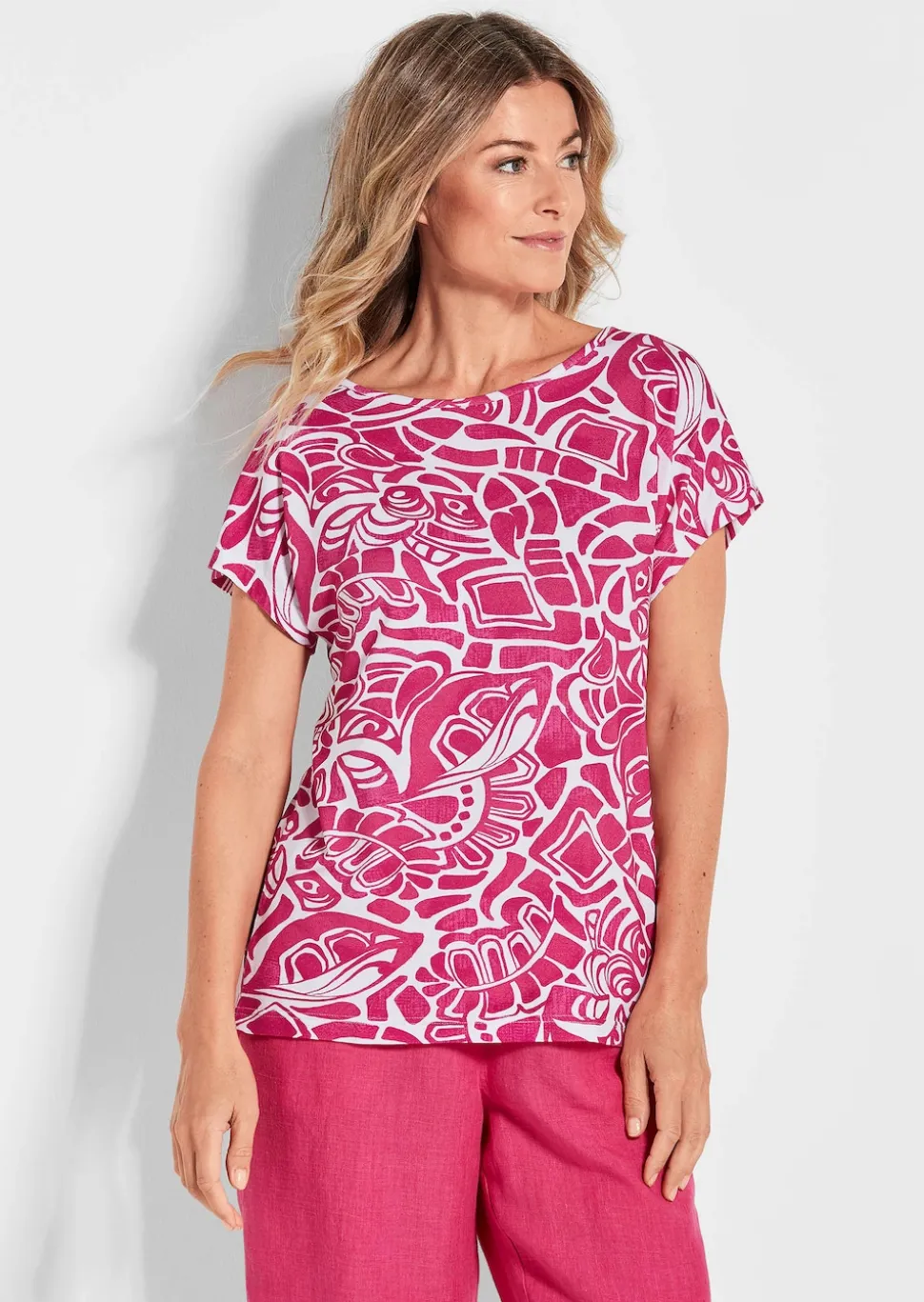 Druckshirt aus Viskose-Jersey