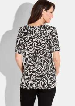 Druckshirt aus Viskosejersey