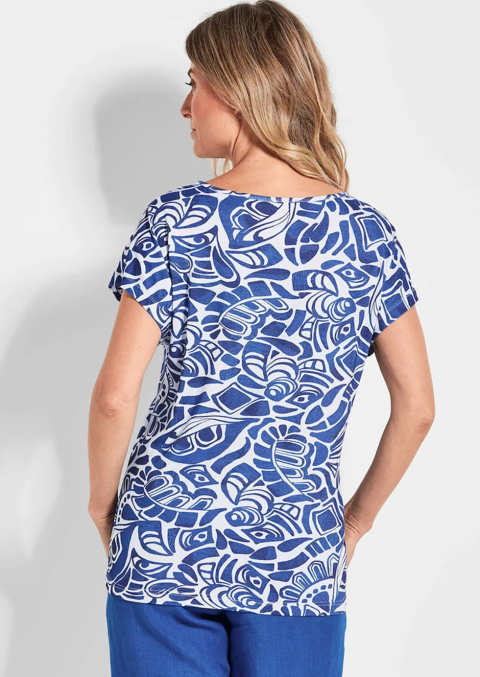Druckshirt aus Viskose-Jersey