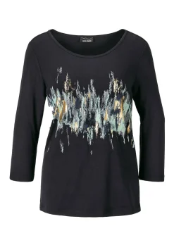 Druckshirt mit Schimmer-Effekt