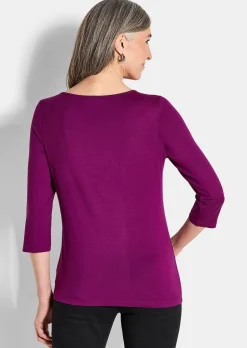 Druckshirt mit Schimmer-Effekt