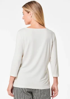 Druckshirt mit Schimmer-Effekt