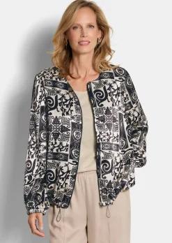 Edler Blouson aus Viskose-Satin