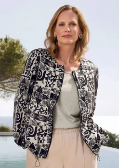 Edler Blouson aus Viskose-Satin