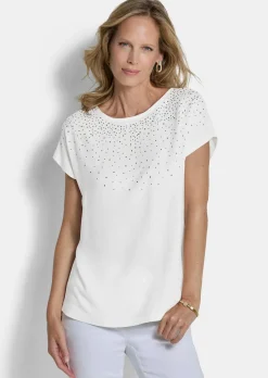 Edles Blusenshirt mit Glitzersteinen
