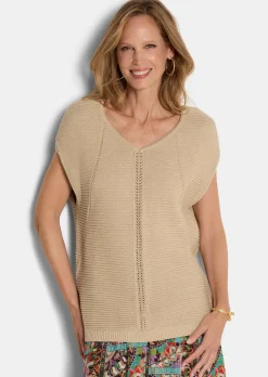 Edles Stricktop mit dezentem Glanz