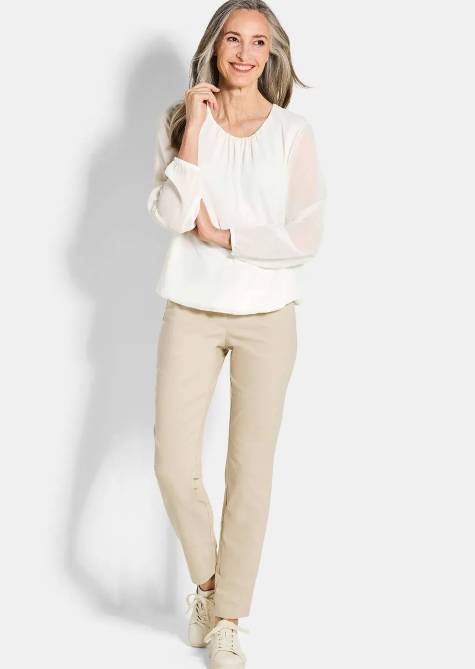 Elegante Bluse aus Chiffon