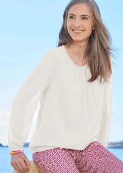 Elegante Bluse aus Chiffon