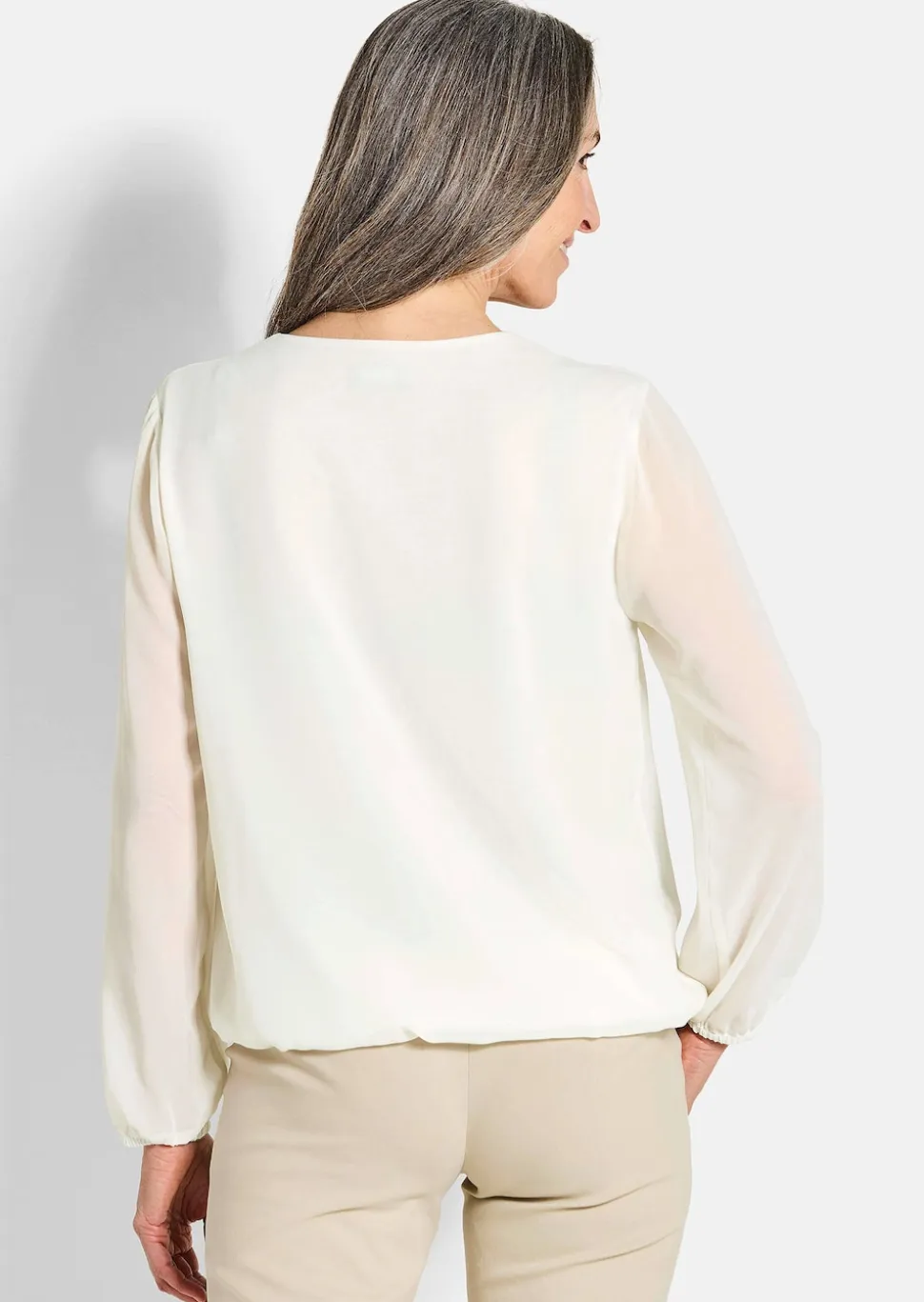 Elegante Bluse aus Chiffon