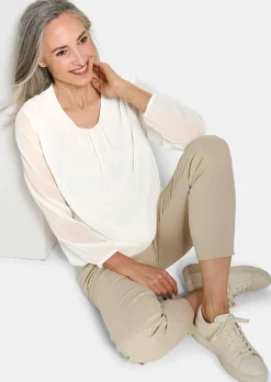 Elegante Bluse aus Chiffon
