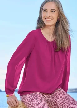 Elegante Bluse aus Chiffon