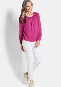 Elegante Bluse aus Chiffon