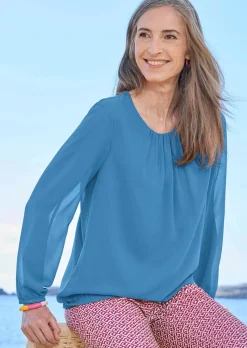 Elegante Bluse aus Chiffon