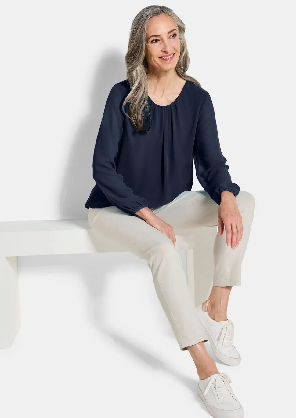Elegante Bluse aus Chiffon