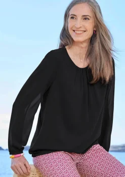 Elegante Bluse aus Chiffon